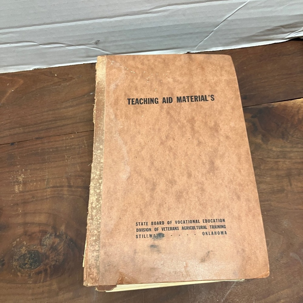 Teaching Aid Materials Oklahoma Veterans Agricultural Training Farm Guide 1940s